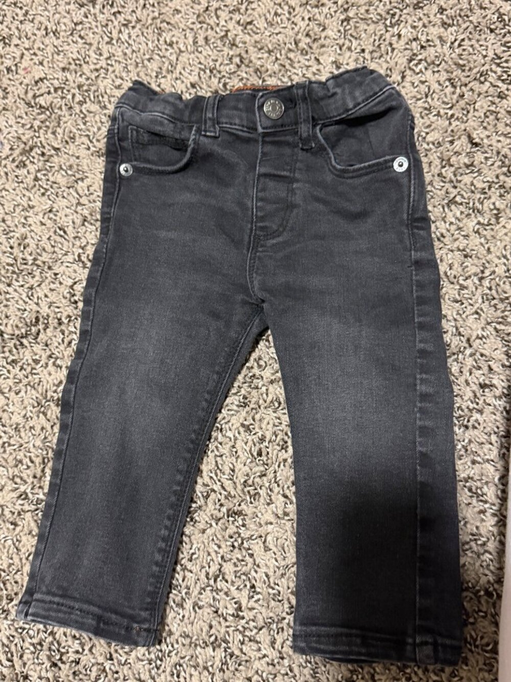 Zara Baby Black Jean shorts sz 9-12m